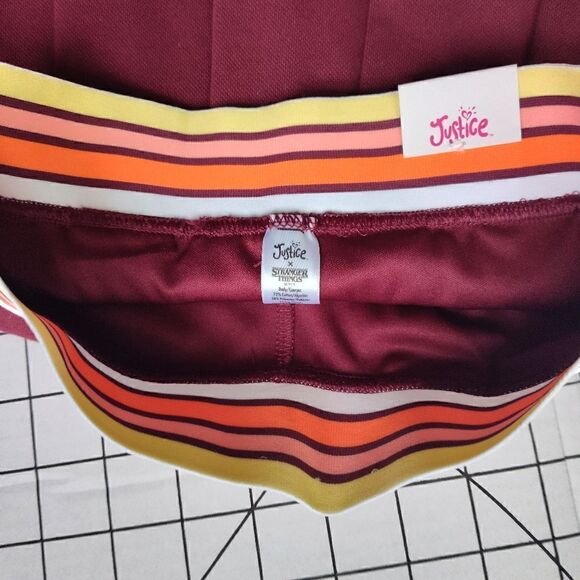 Justice Girls x Stranger Things Knit Pique Skirt NWT size 10/Medium - Picture 12 of 16